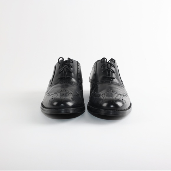 Cole Haan Mens Size 11 Madison Bal Wing 2 Brogue Dress Shoes Black Lace Up - Picture 3 of 10